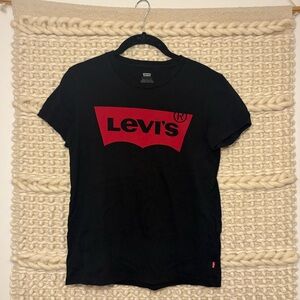 Levi's Black Graphic Tee Size XS